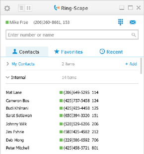 See user availability and status indicators